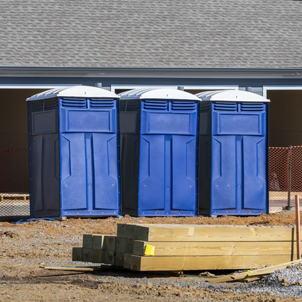 is there a specific order in which to place multiple portable restrooms in Lake George Michigan